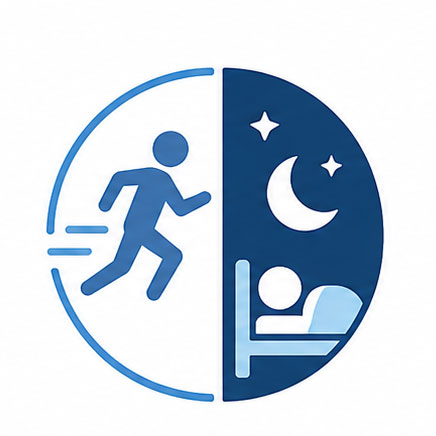 運動能力・睡眠の質の向上アイコン